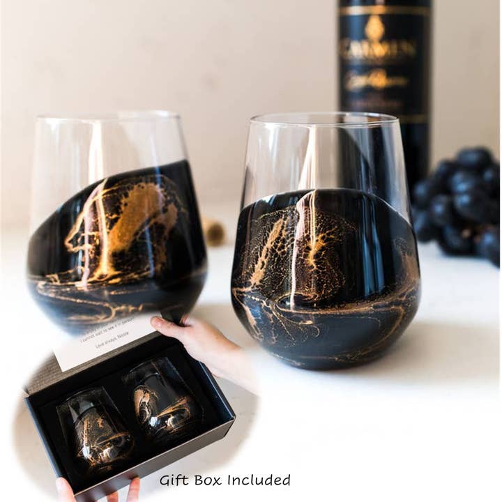 Lynn & Liana Designs - Wholesale Cocktail/Liquor Glass - Resin Coated Entertaining Glasses