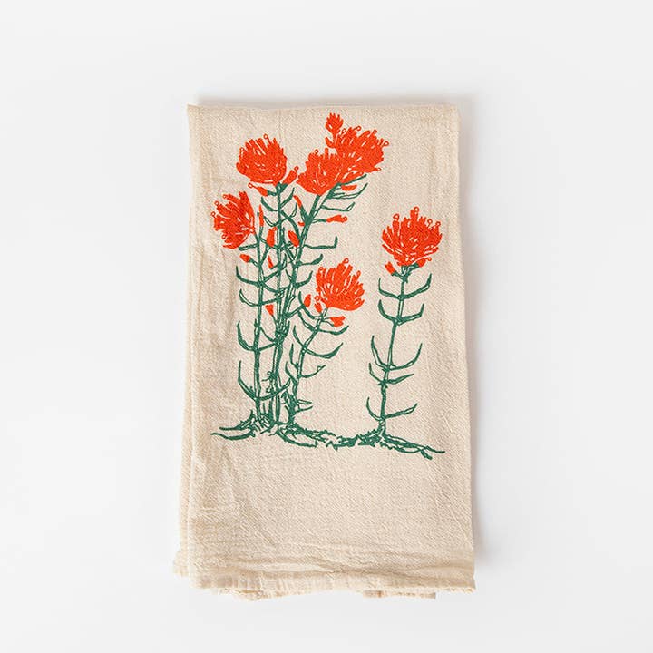 Torchon Indian Paintbrush pour la vente par Bird and Buffalo