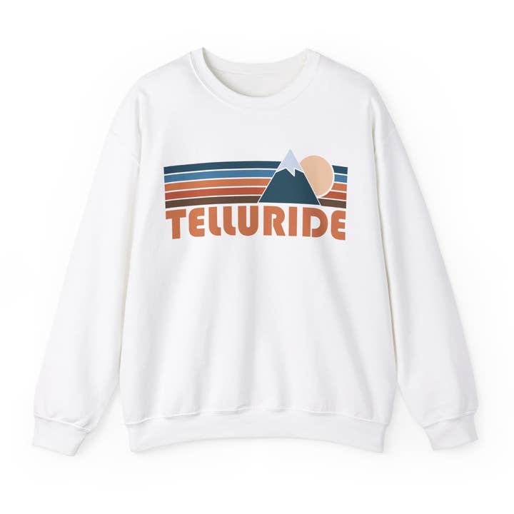 Hey Mountains - Wholesale Graphic Sweatshirt - Women's - Telluride Sweatshirt - Retro Unisex Colorado Sweatshirt1