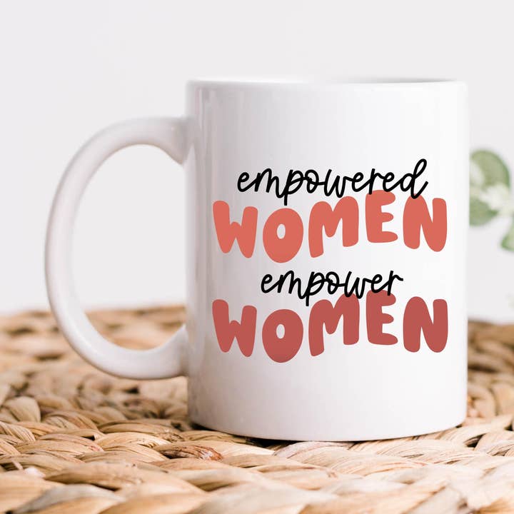 Mug à café féministe Empowered Women Empowered Women pour la vente par Hm Mugs