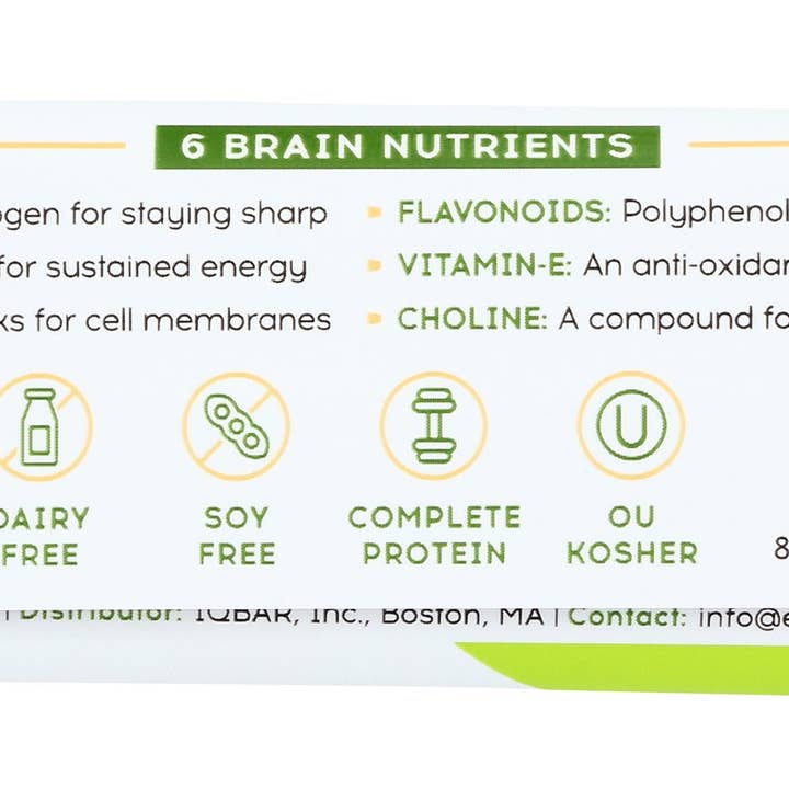 Everyday Supply Co - Wholesale Snack Bar - IQ BAR BAR MATCHA CHAI - Case of 121