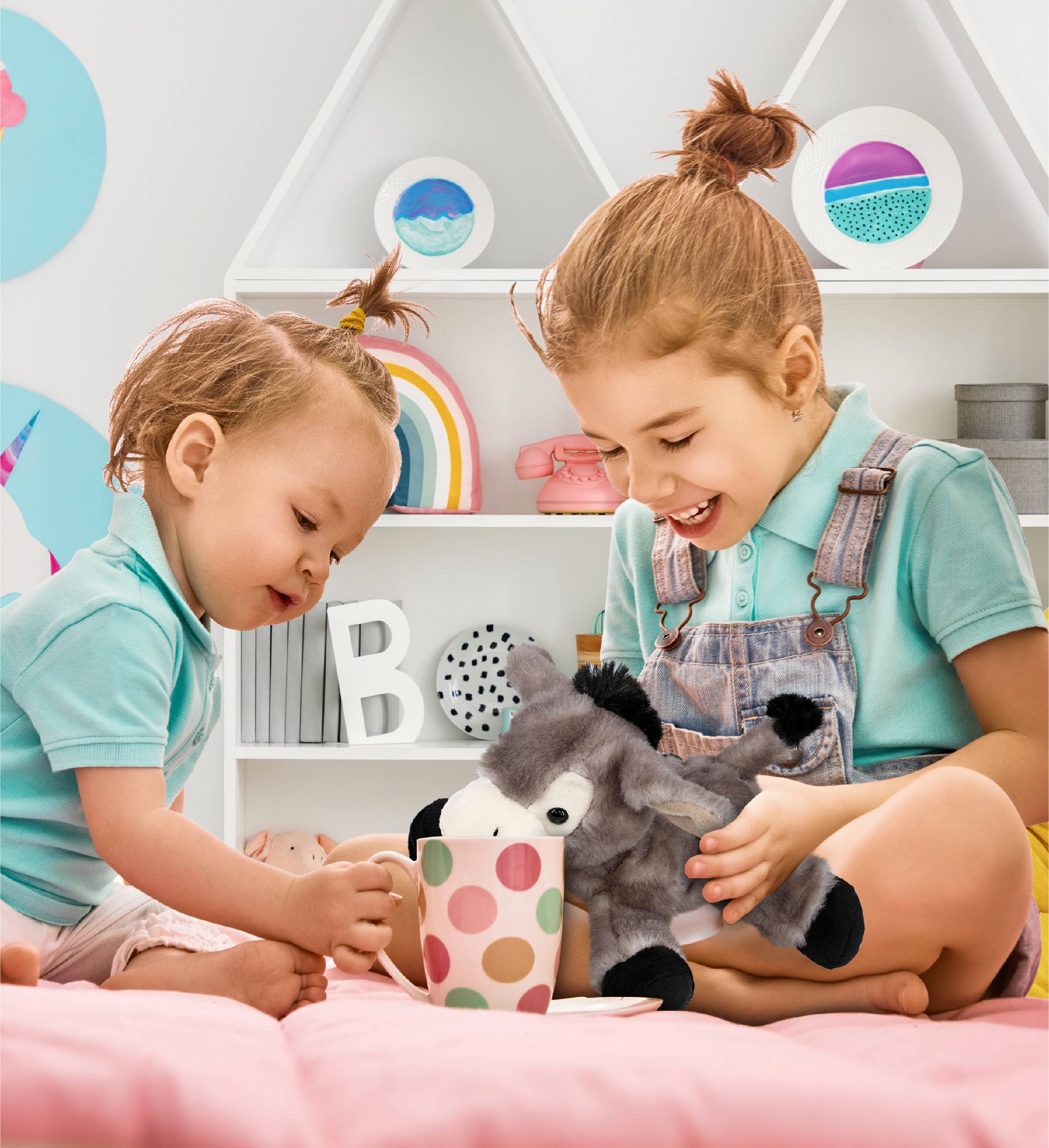 Cota Global – wholesale Stuffed/plush toy – Kids & baby – Super Soft Plush - Lying Grey Donkey4