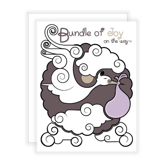 AundiS Art/Design - Wholesale Baby Card - Bundle Of Joy