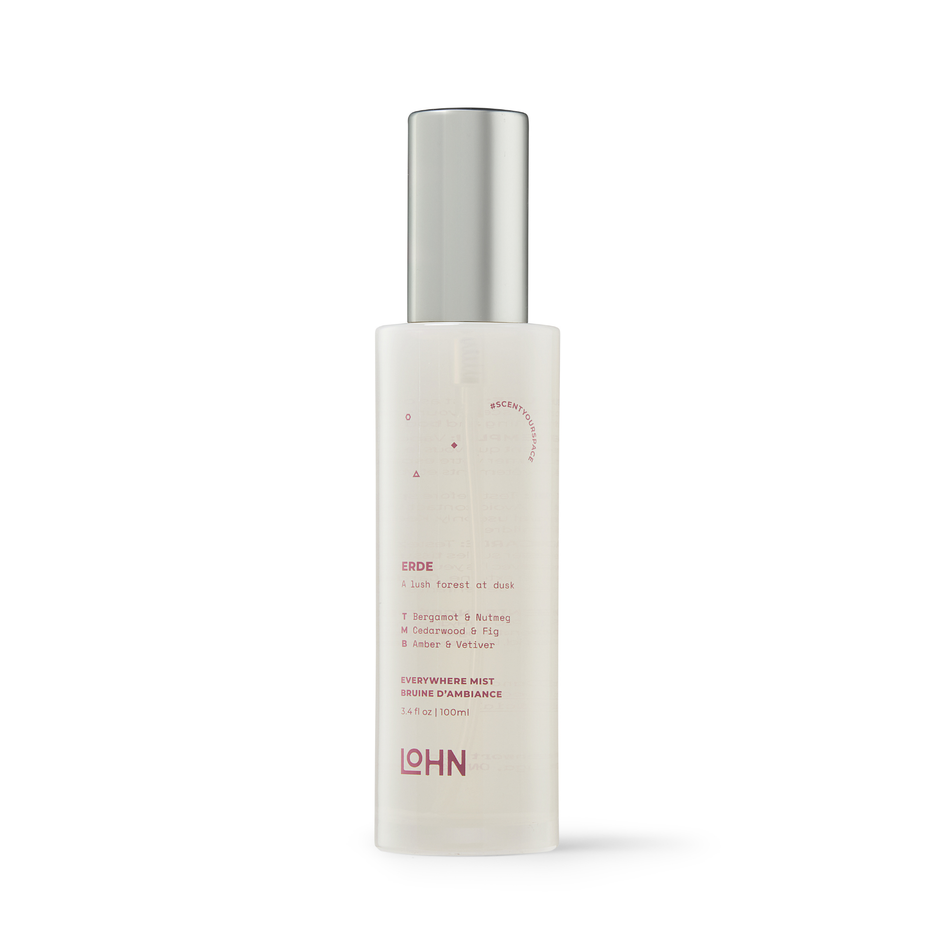 LOHN (No duties | Ships from CAN/USA) - Wholesale Room & Linen Spray - LOHN Everywhere Mist - ERDE Amber & Vetiver1