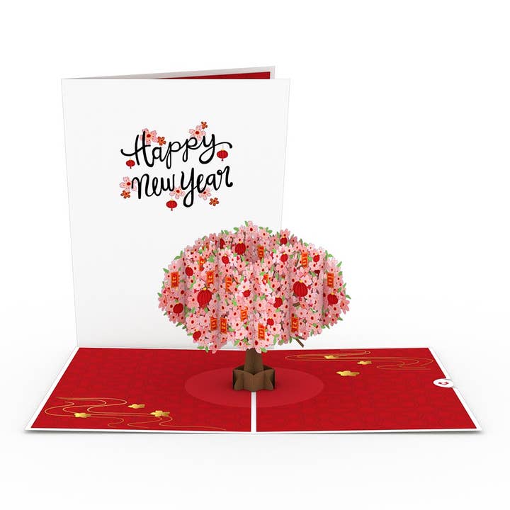Lovepop Cards - Wholesale New Year's Card - Lunar New Year Cherry Blossom 5''x7'' Card, Pop-Up Cards3