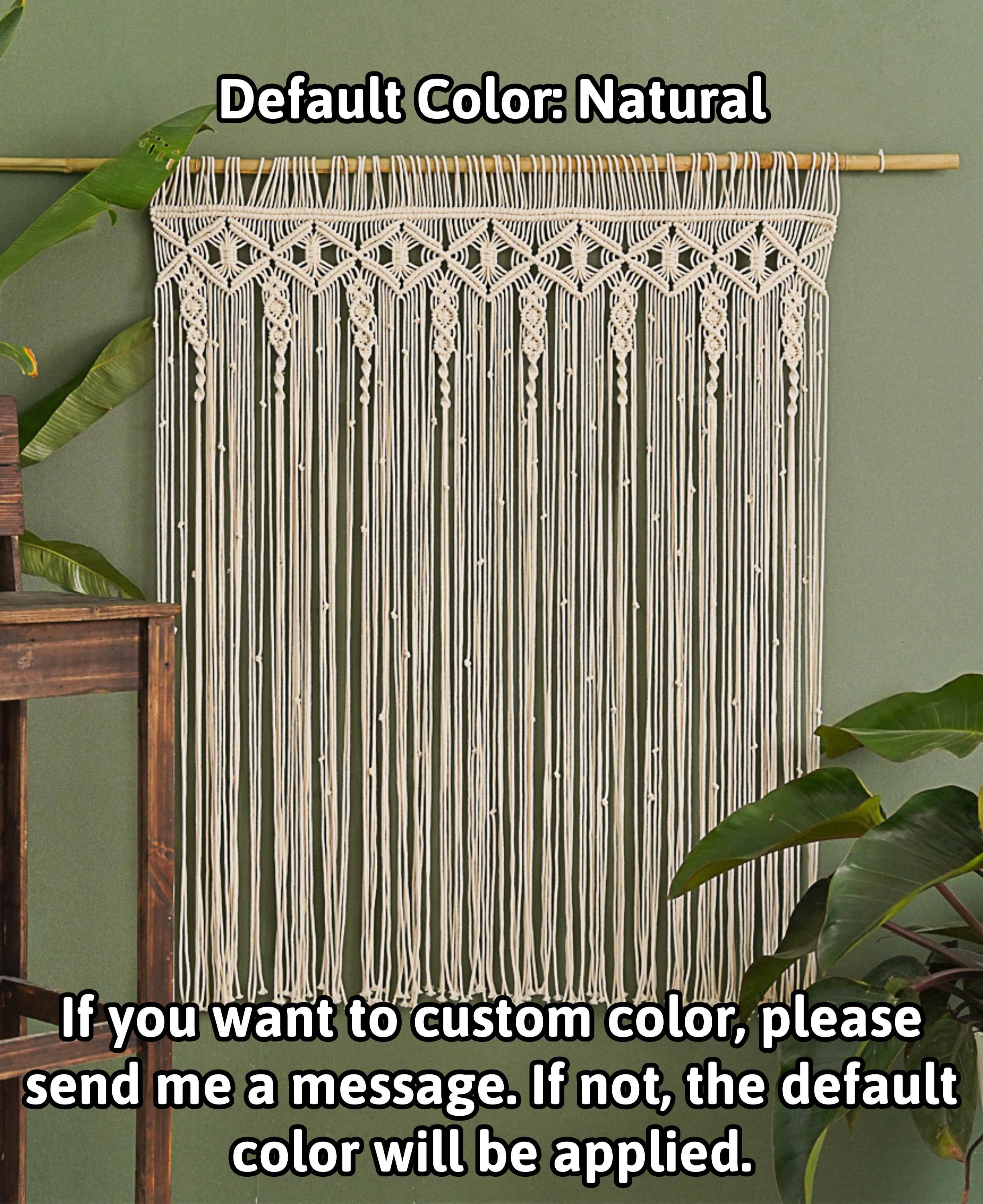 BeanDaikon - Vente Rideaux - Rideau en macramé bohème pour décoration murale C061