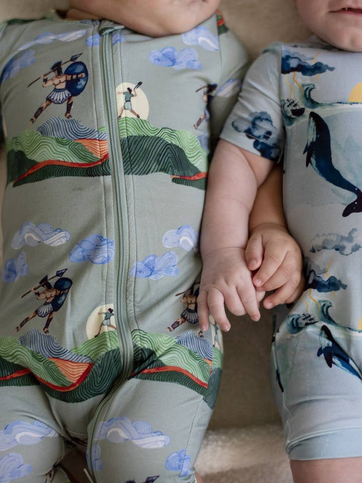 Tiny Revival Clothing Co. - Wholesale Jumpsuit - Baby - Jonah Shortie Romper4