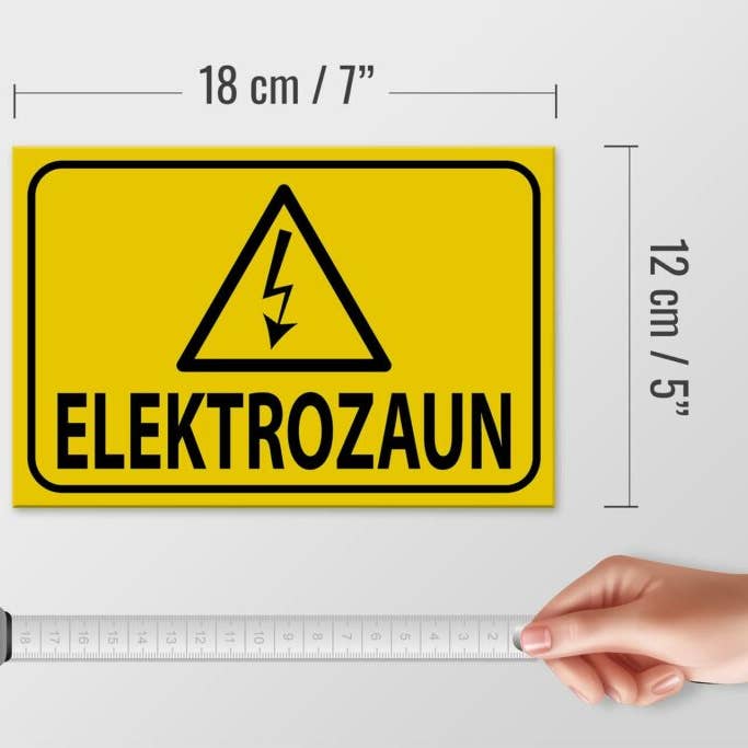 Femer - Wholesale Sign - wooden sign notice 18x12cm electric fence warning sign caution sign wooden sign4