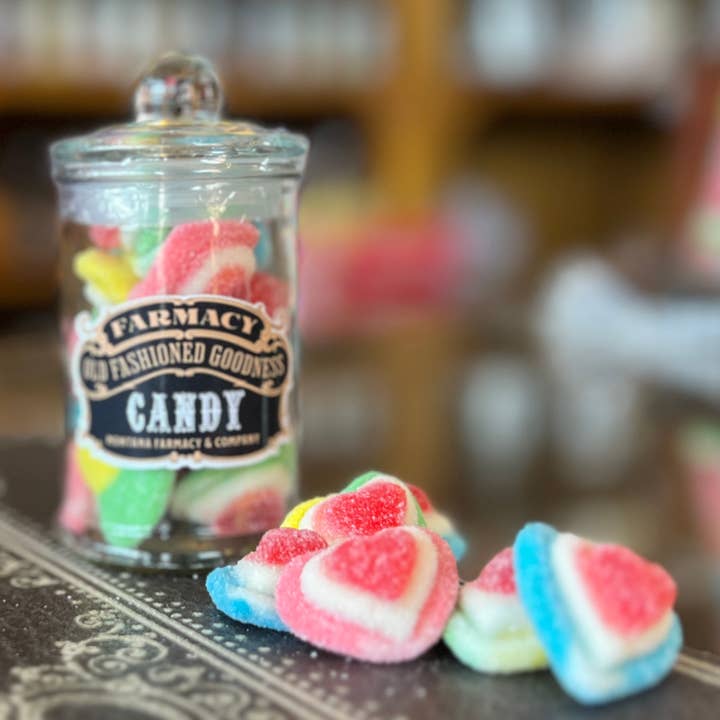 Montana Farmacy - Wholesale Gummy - Apothecary Jar gummy LOVE is Love heart candy old fashioned