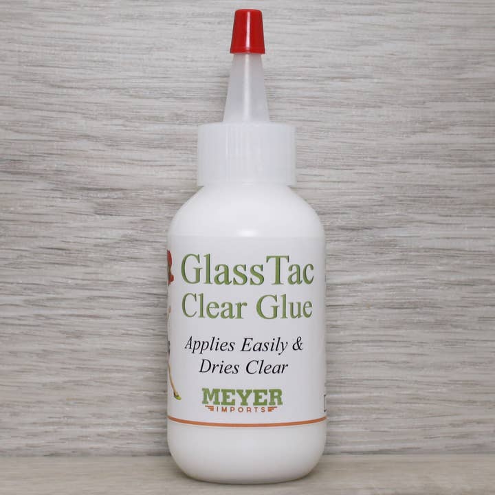 Glass-Tac Clear - Glass Glitter Glue - 2oz Bottle #310-0001 for wholesale on Faire
