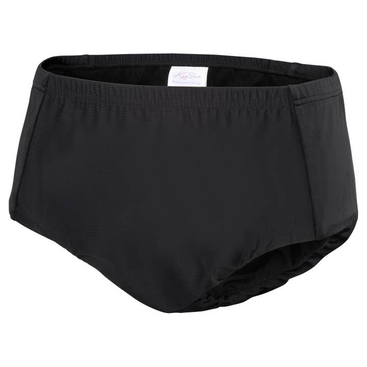 Slip de bain Kes-Vir Period pour fille - Nero pour la vente par Kes-Vir Swimwear