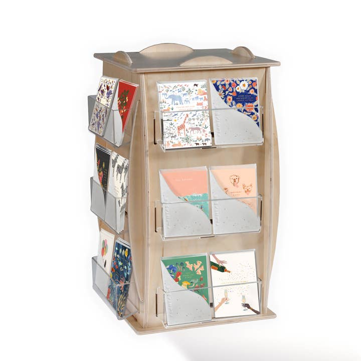 Seedlings - Wholesale Retailer Display - Paper & Novelty - Sprouts 24 Pocket Mini Greeting Card Tabletop Spinner Rack1