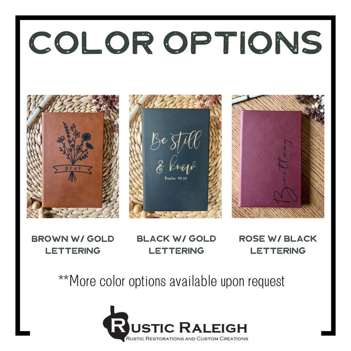 Rustic Raleigh - Wholesale Journal/Diary - 90's trend Taylor Swift Inspired Leatherette Journal