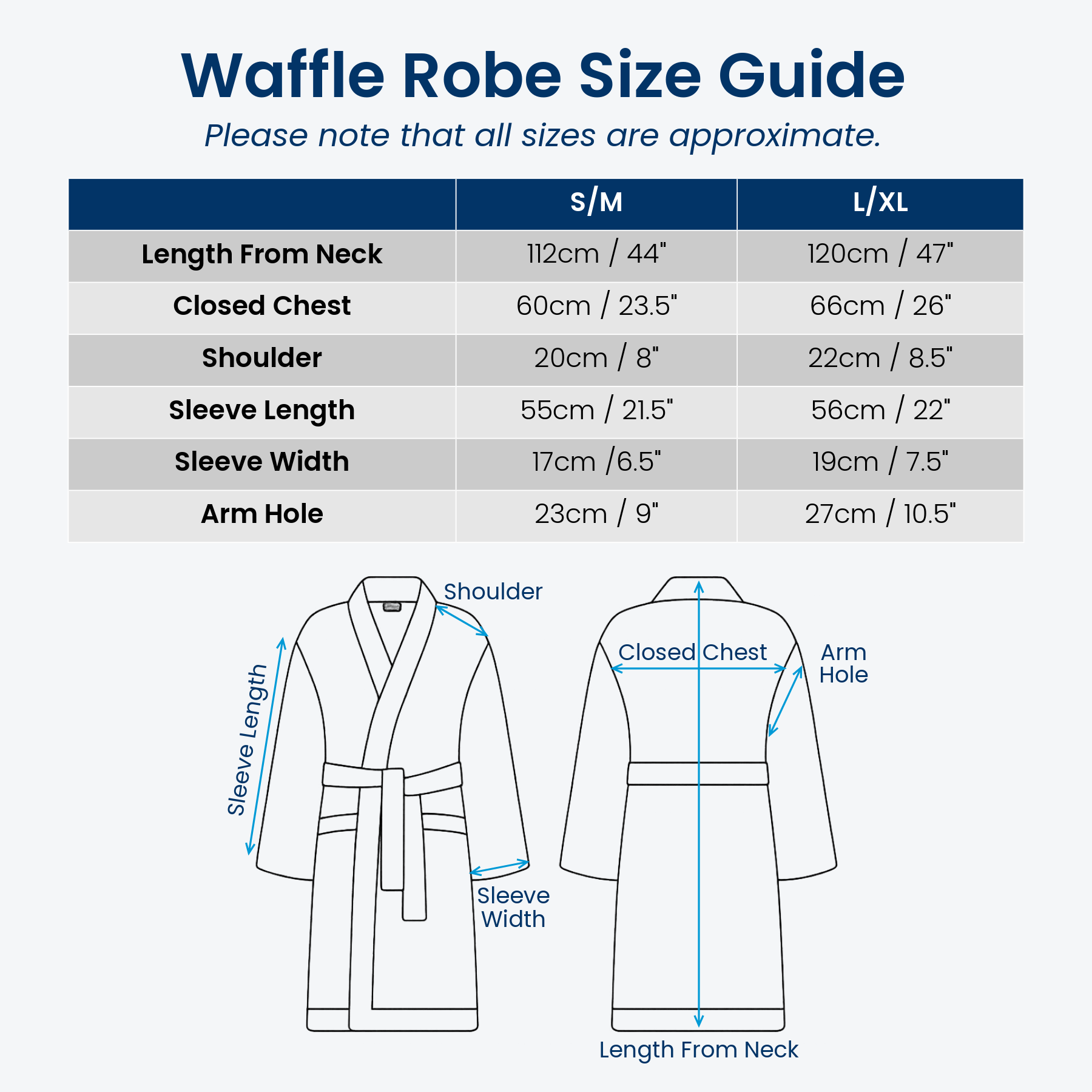 Allure Bath Fashions - Wholesale Robe - Unisex - Unisex Lightweight Waffle Bathrobe, Spa Dressing Gown Kimono1