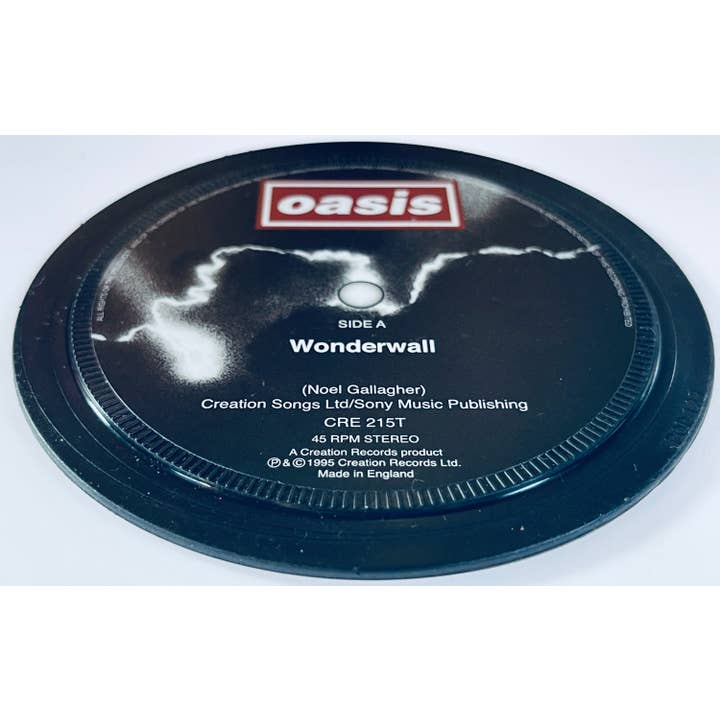 Popsters - Wholesale Coasters - Live Forever. Oasis. Record Label Coaster. Popsters.4