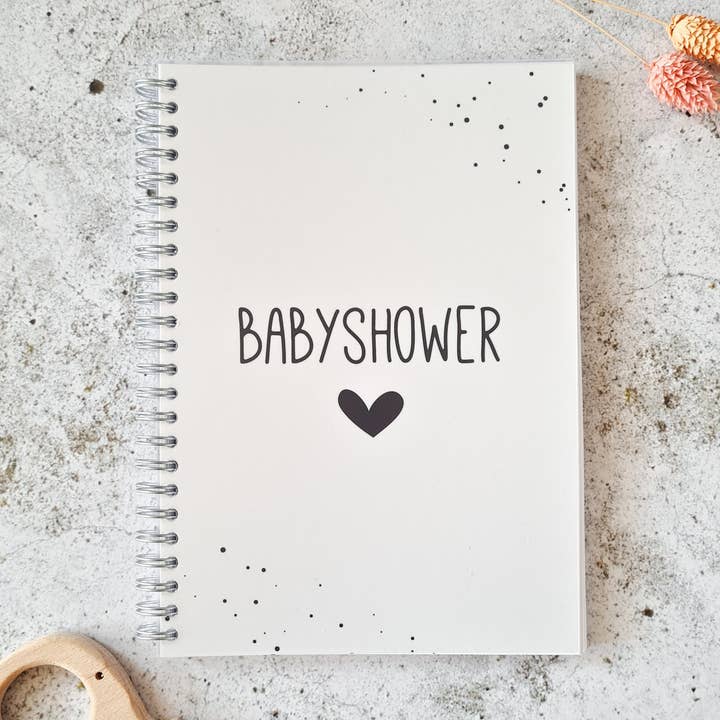 Baby Shower Fill-In Book Black White for wholesale by Fien & Feau