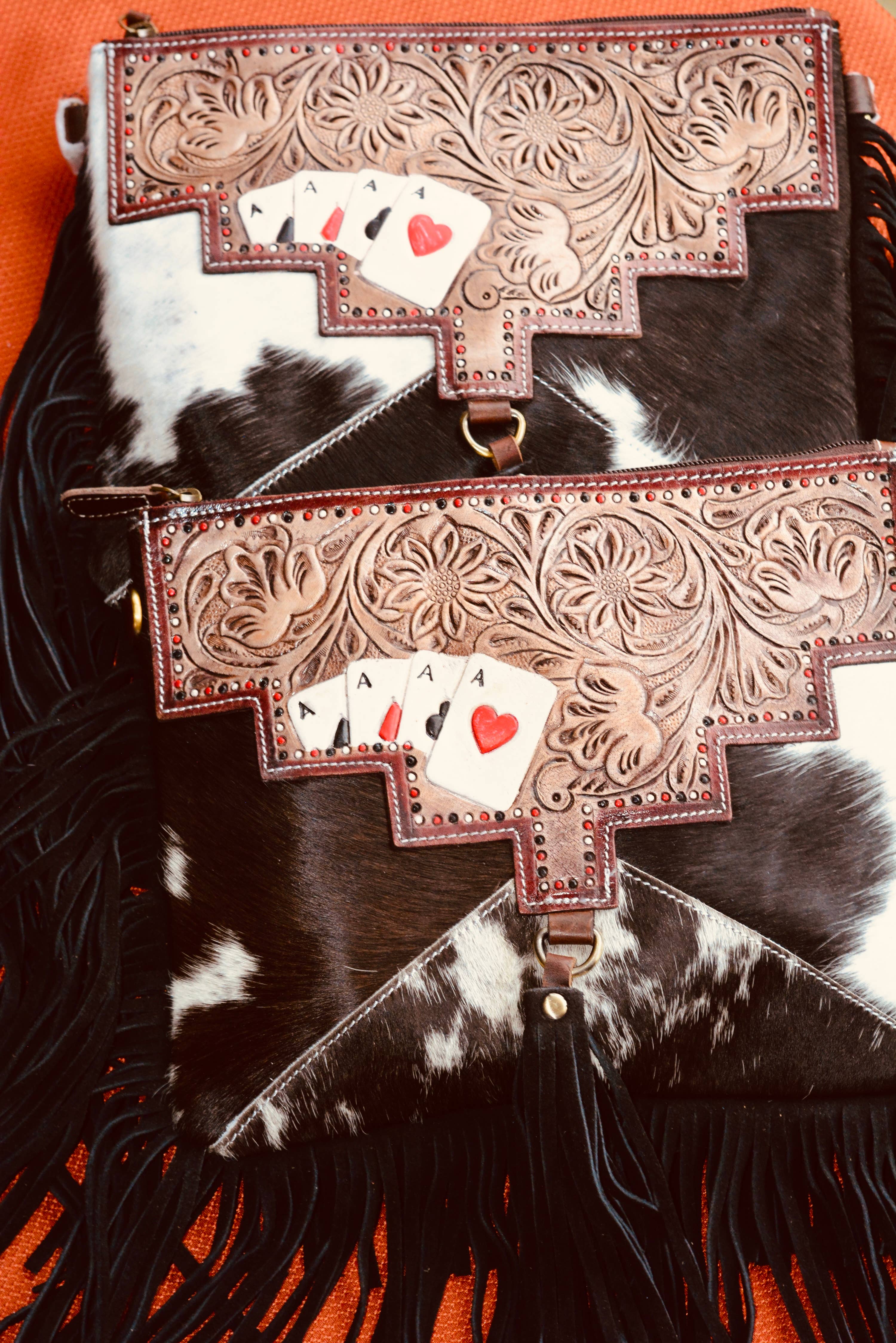 FRINGE & LUXE - Wholesale Crossbody Bag - Women's - Ace's cowhide tooled crossbody bag2