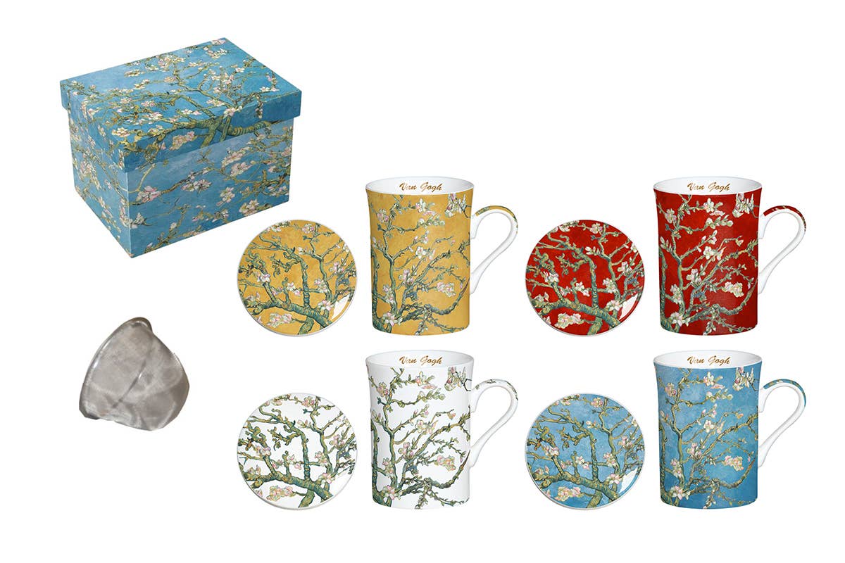 Socadis - Wholesale Tea Pot - 300ml Teapot + Infuser The Almond Trees Van Gogh0