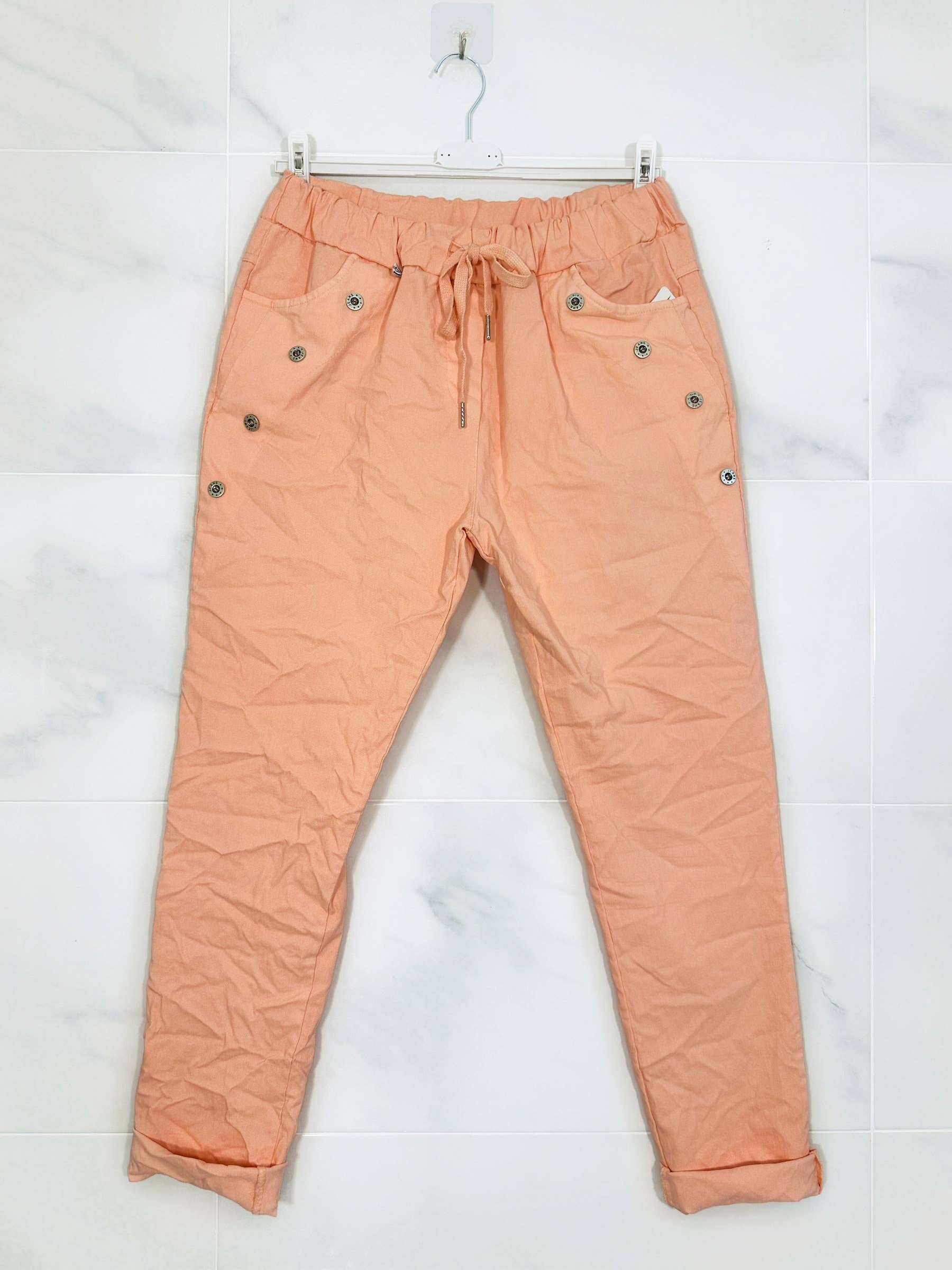 ZAFA PARIS - Wholesale Broek - Dames - 14F22P229 - magic viscose broek met knoop13