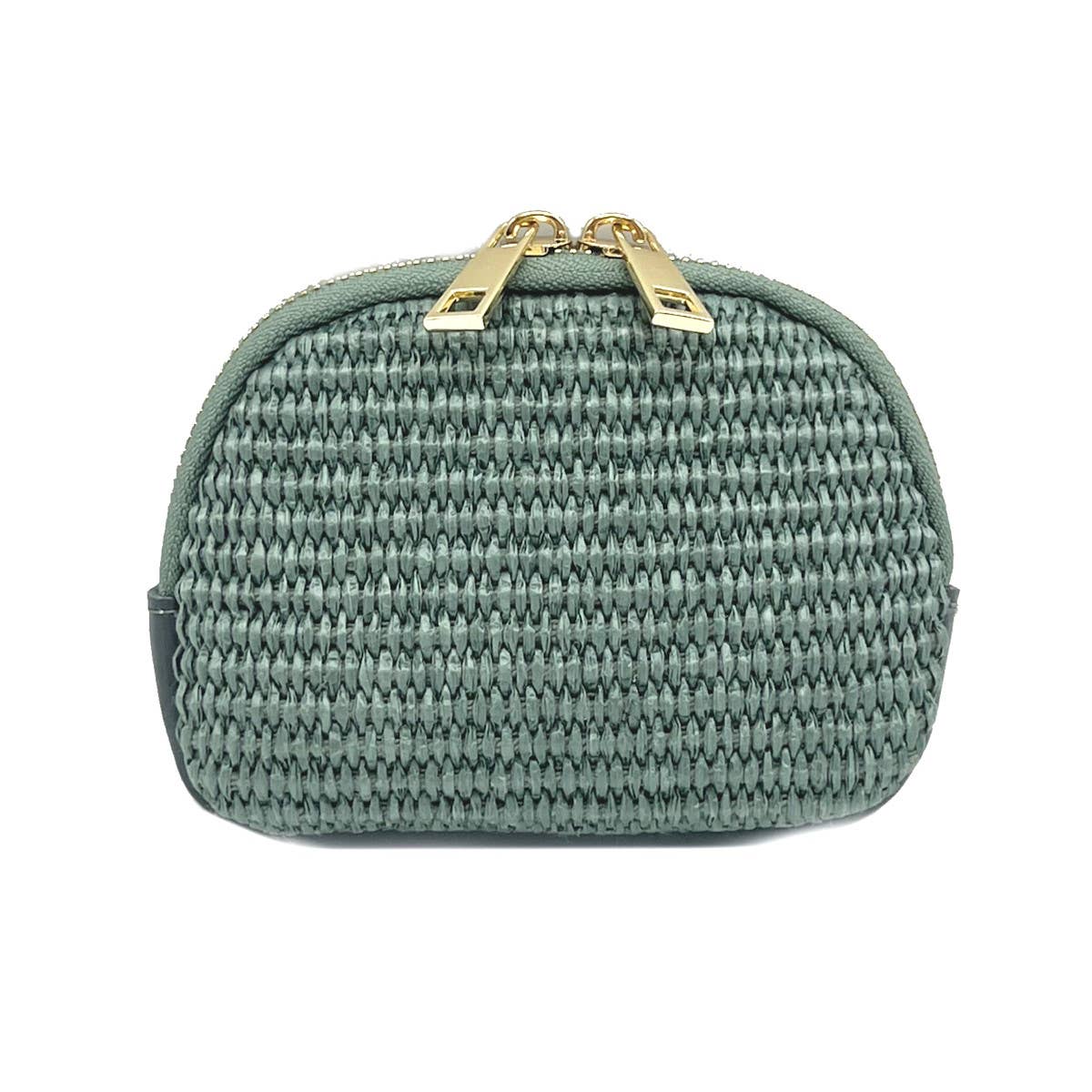 Suie Valentini srl - Wholesale Coin Purse - Women's - Summer collection, leather and raffia purse, art. PO016
