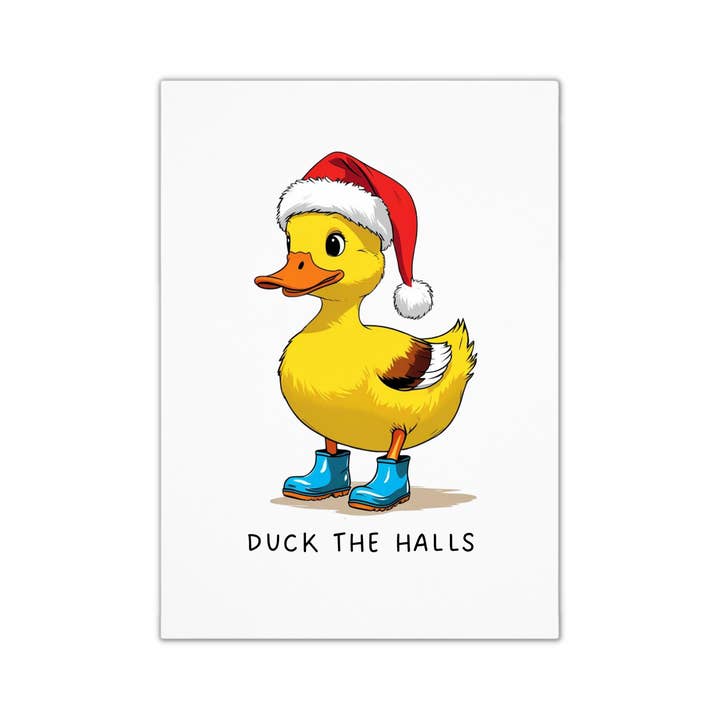 Funny Christmas Card - Duck Pun for wholesale by Smirk & Scribble