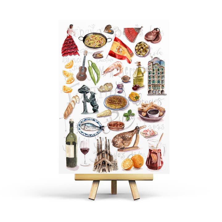 Spain - Postcard for wholesale by Penpaling Paula