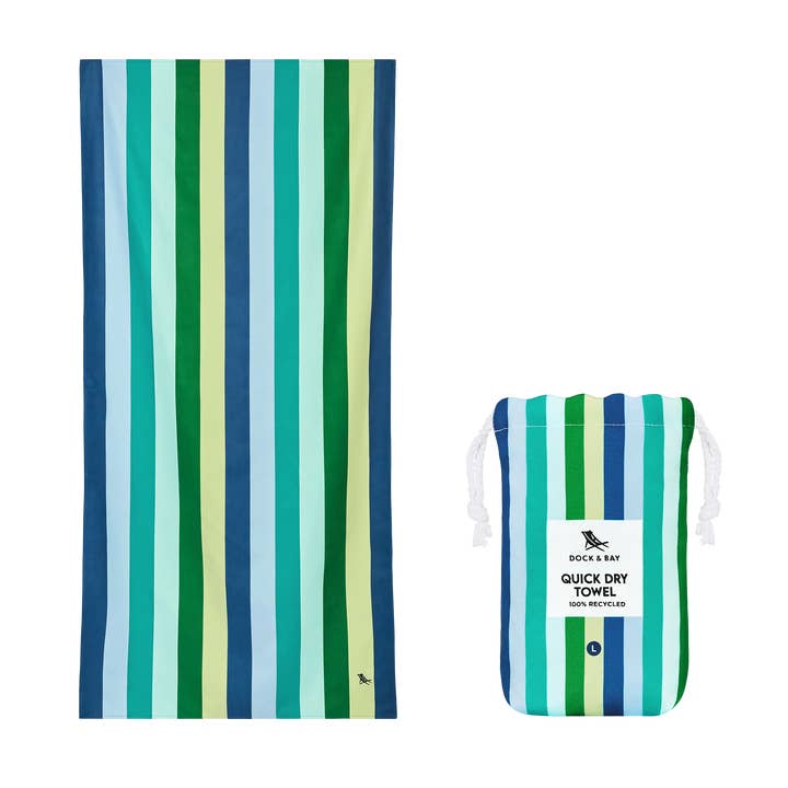 Dock & Bay Quick Dry Towels - Summer - Cool Lagoon for wholesale by Dock & Bay USA