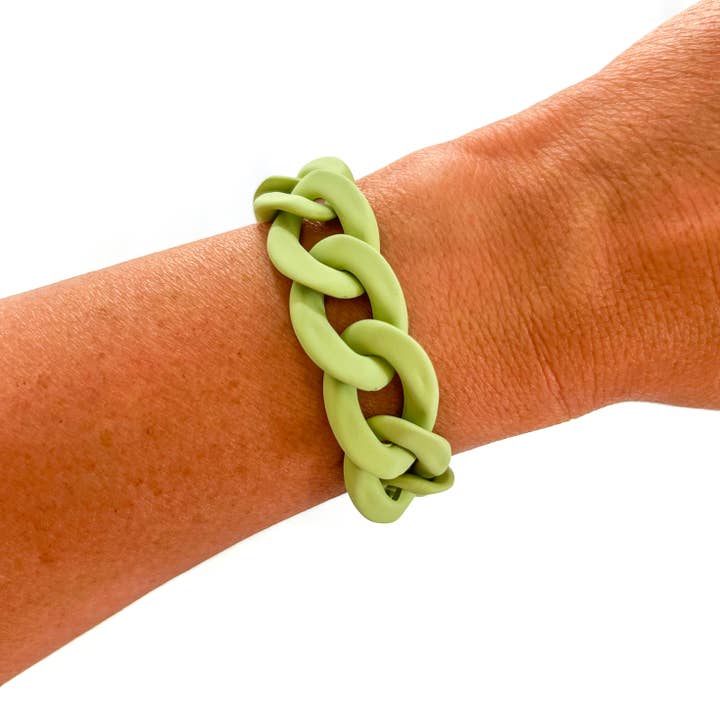 Savvy Bling – wholesale Länkar och kedjearmband – Alla Chunky Akryl Chain Link Armband14