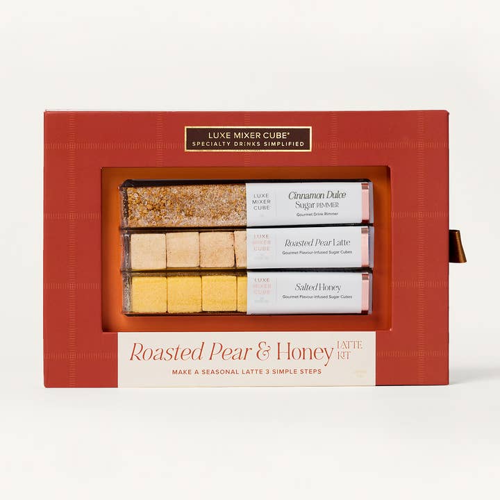Roasted Pear & Honey Latte Kit - Roasted Pear & Honey Cubes for wholesale by TEASPRESSA | LUXE Mixer Cube
