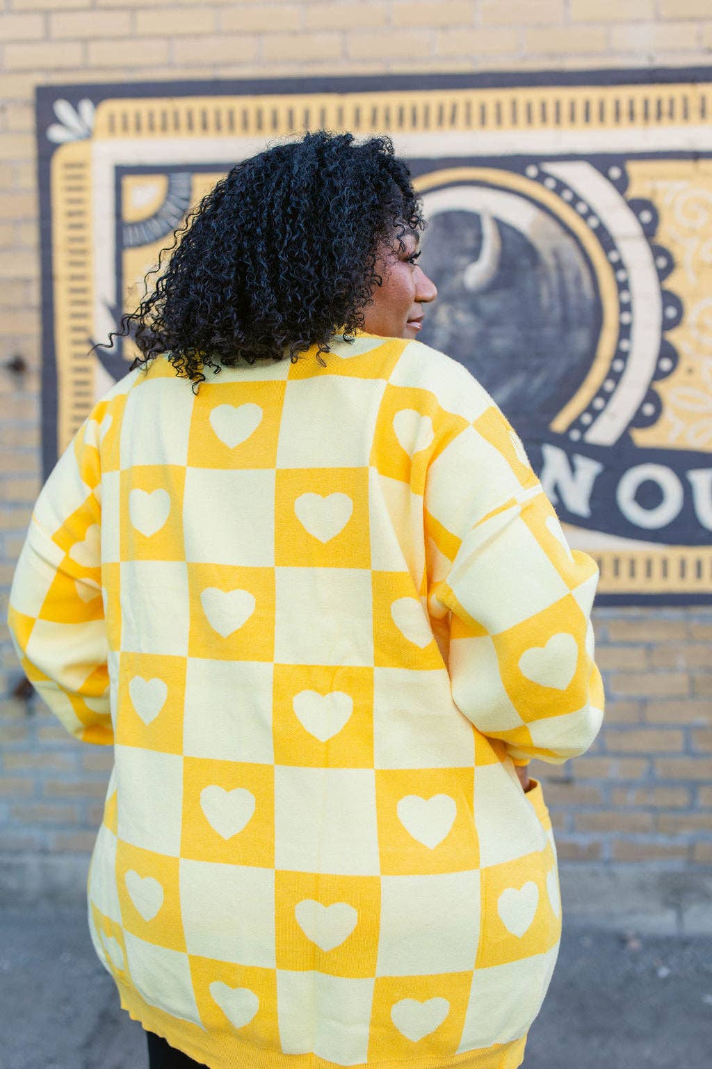 Taby Originals - Wholesale Cardigan - Women's - TABY ORIGINAL: Radical Self Love Cardigan In YELLOW*** Sizes XS-5X!***30