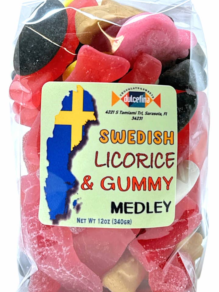 Swedish Licorice & Gummy Mix for wholesale by Dulcefina Chocolate and Sweets