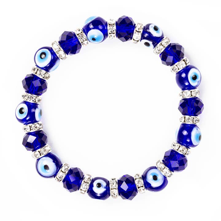Ole - Wholesale Beaded Bracelet - Evil Eye Bead Stretch Bracelet