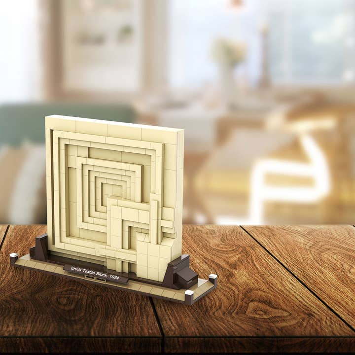 The Atom Brick - Wholesale Building Set - Kids - The Atom Brick Frank Lloyd Wright Ennis Textile Block