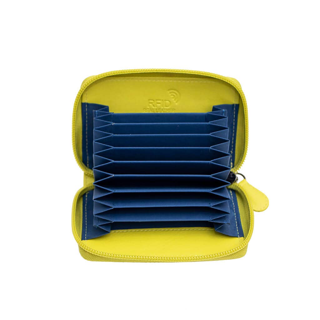 PRIMEHIDE - Wholesale Card Holder - Unisex - Concertina Leather RFID Credit Card Holder - 78023