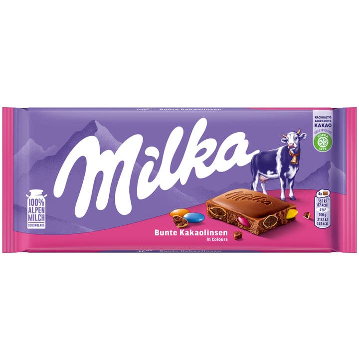 Milka Bunte Kakaolinsen 100g (Germany) for wholesale by Global Bite Co