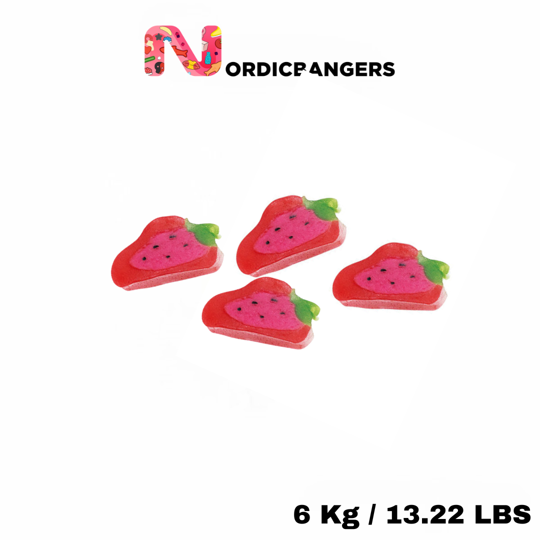 Nordicbangers - Swedish Candy Supply - Wholesale Gummy - Svenskt Godis - JORDGUBBS Lakritsskivor1