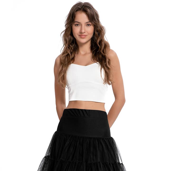 Fluffy Black Petticoat for wholesale by Dolly & Dotty