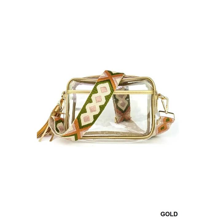 Vanilla Monkey - Wholesale Crossbody Bag - Women's - Clear Fanny Pack Stadium Approved Crossbody Bag