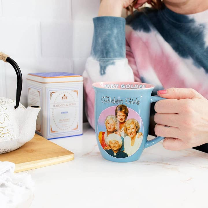 Silver Buffalo - Wholesale Coffee Mug - Golden Girls Stay Golden 16oz Wide Rim Ceramic Mug2