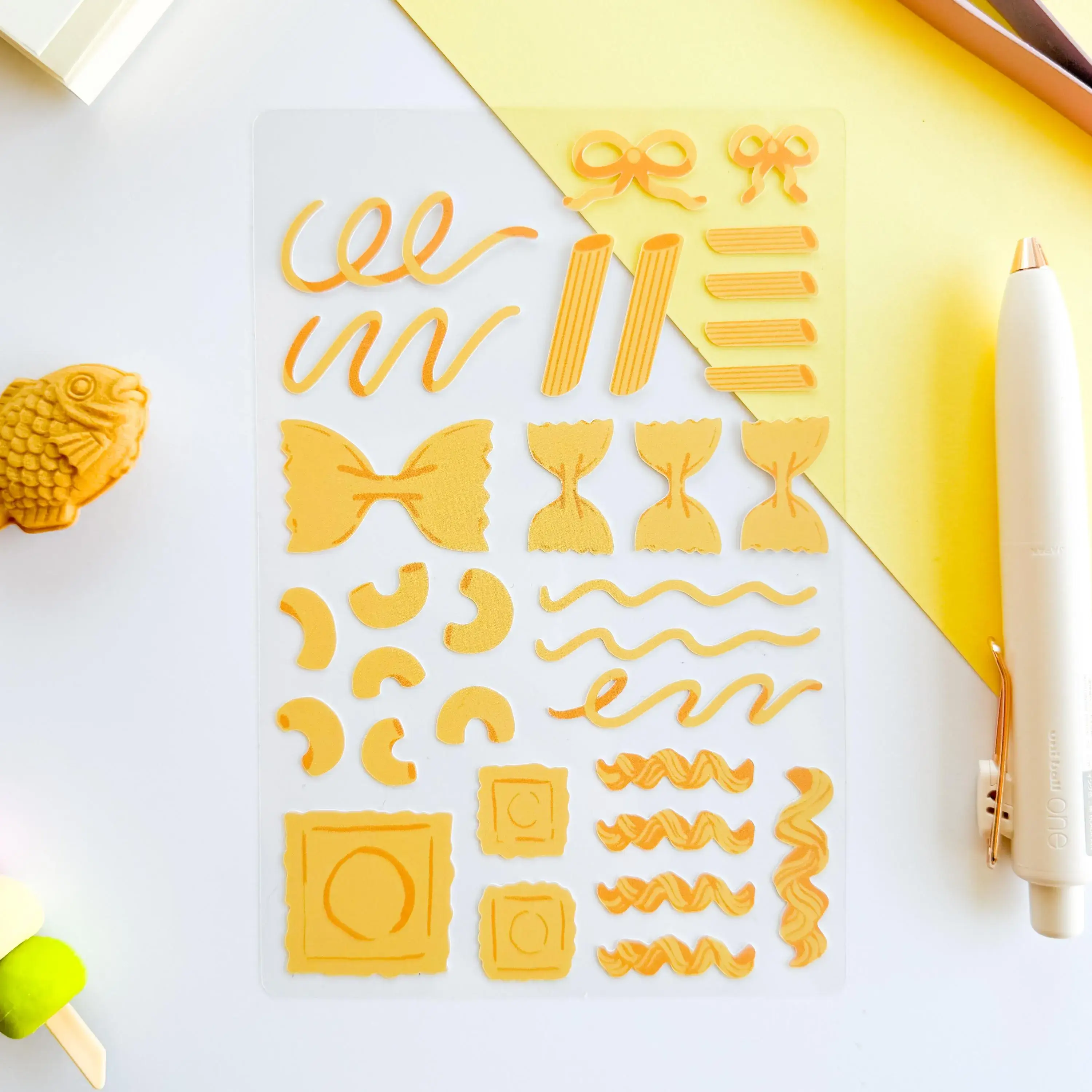 PekoPuff - Wholesale Sticker - Pasta Matte Waterproof Deco Sticker Sheet1