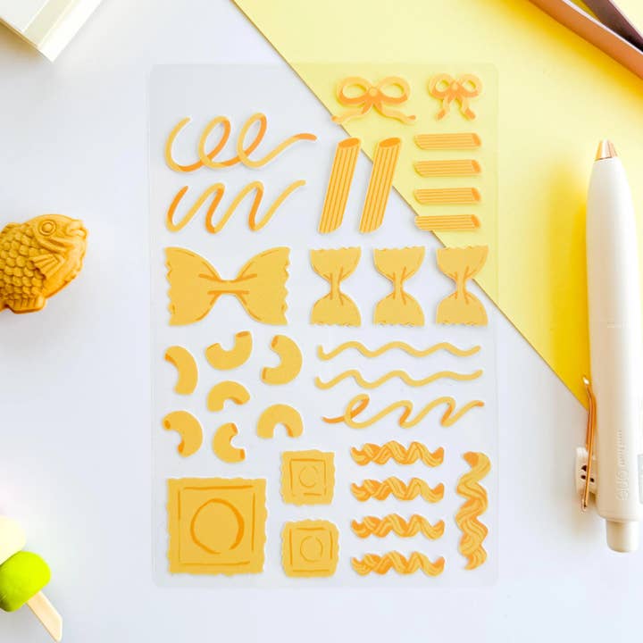 PekoPuff - Wholesale Sticker - Pasta Matte Waterproof Deco Sticker Sheet1