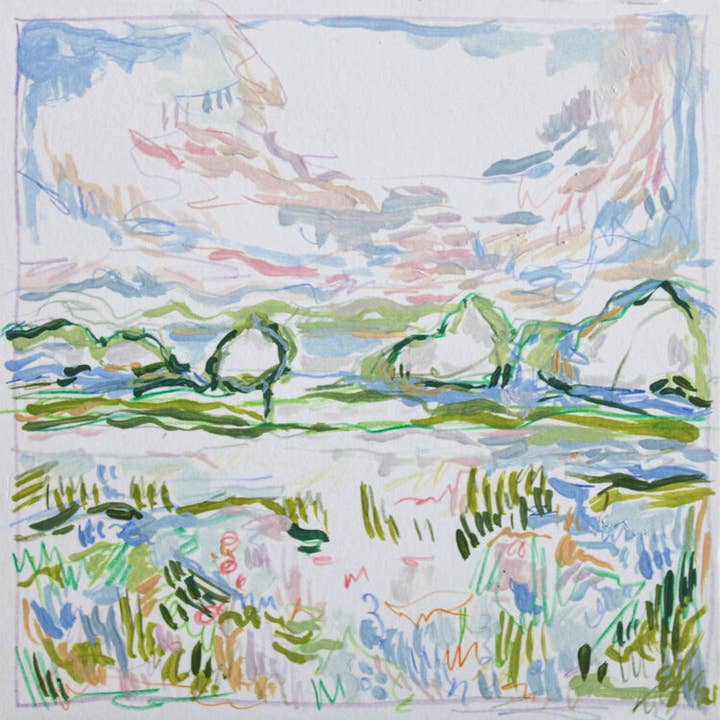 Elizabeth Sage Art - Wholesale Art Print - A Place Like Home Square Print