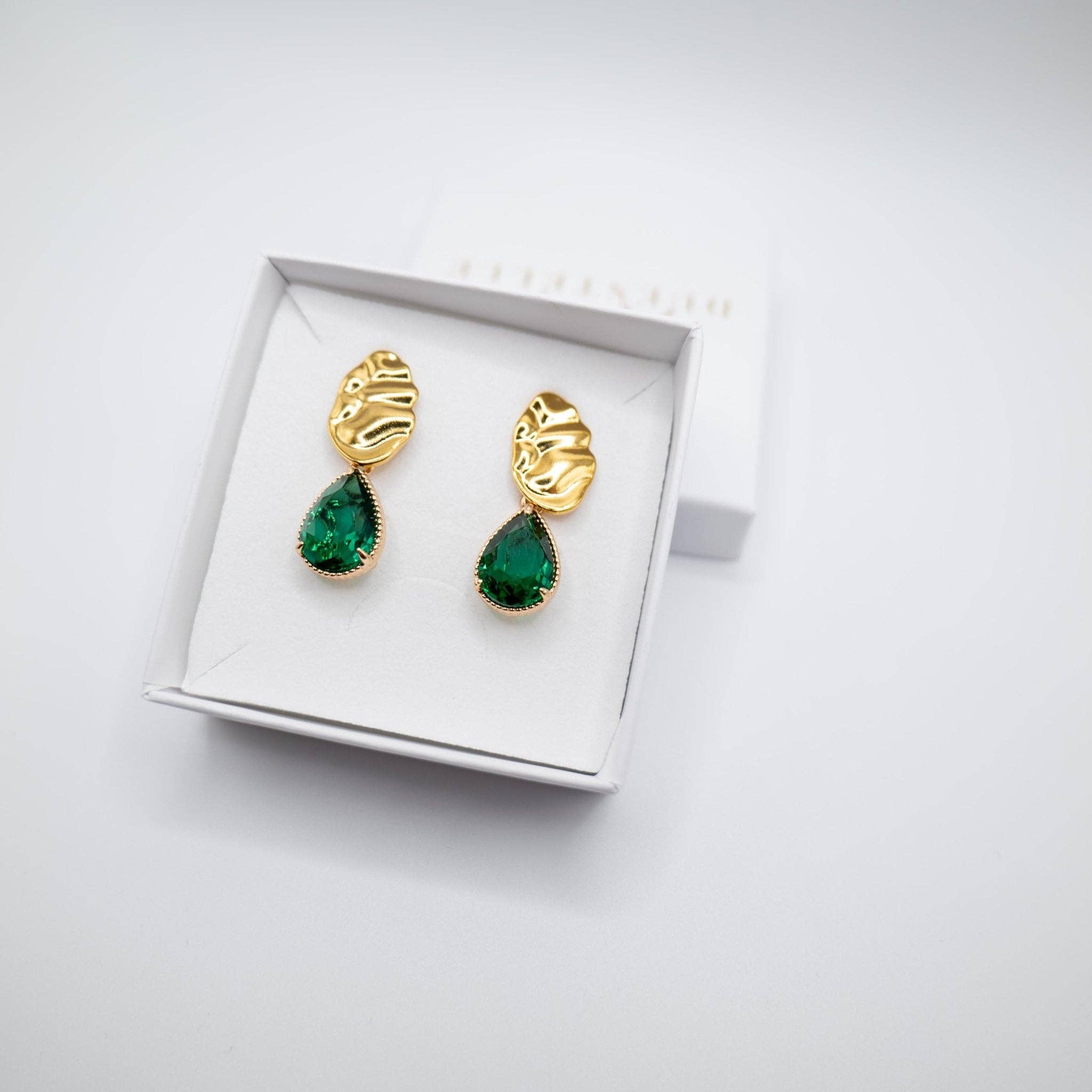 DUESTELLE ITALIA - Wholesale Dangle Earrings - Emerald0