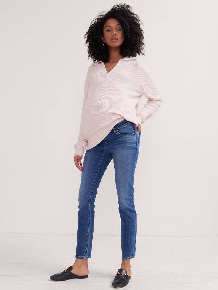 Under the Bump Slim Maternity Jean for wholesale by HATCH Collection