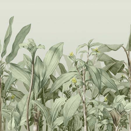 GESTRICHENES PAPIERBILD V112-1C „PALMS JUNGLE“ für den Großhandel von ICH SL