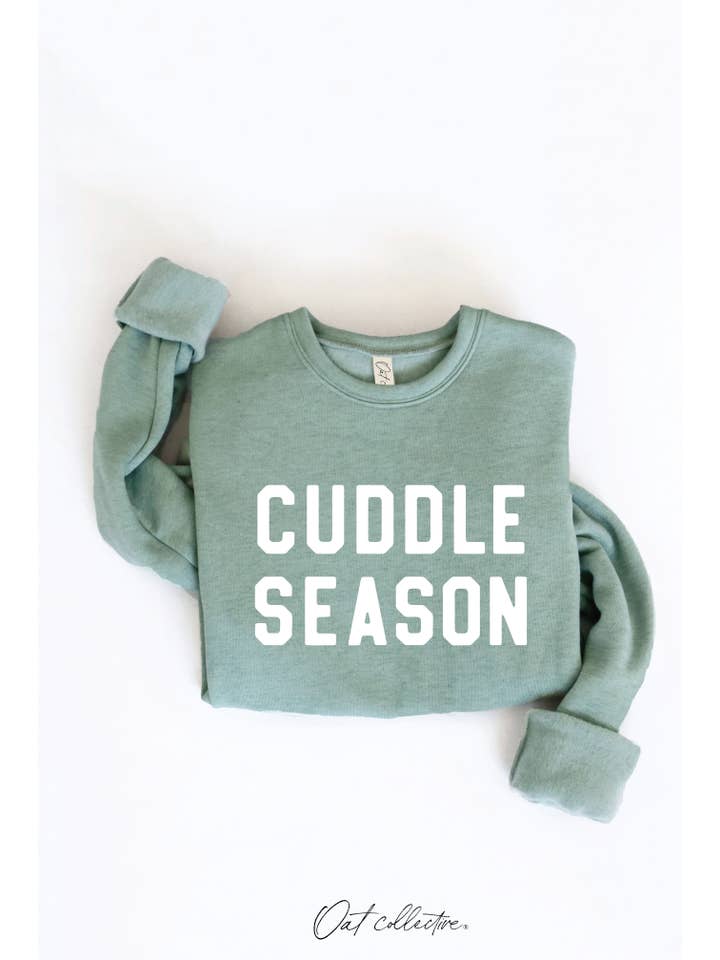 OAT COLLECTIVE - Wholesale Graphic Sweatshirt - Women's - CUDDLE SEASON Graphic Sweatshirt 14