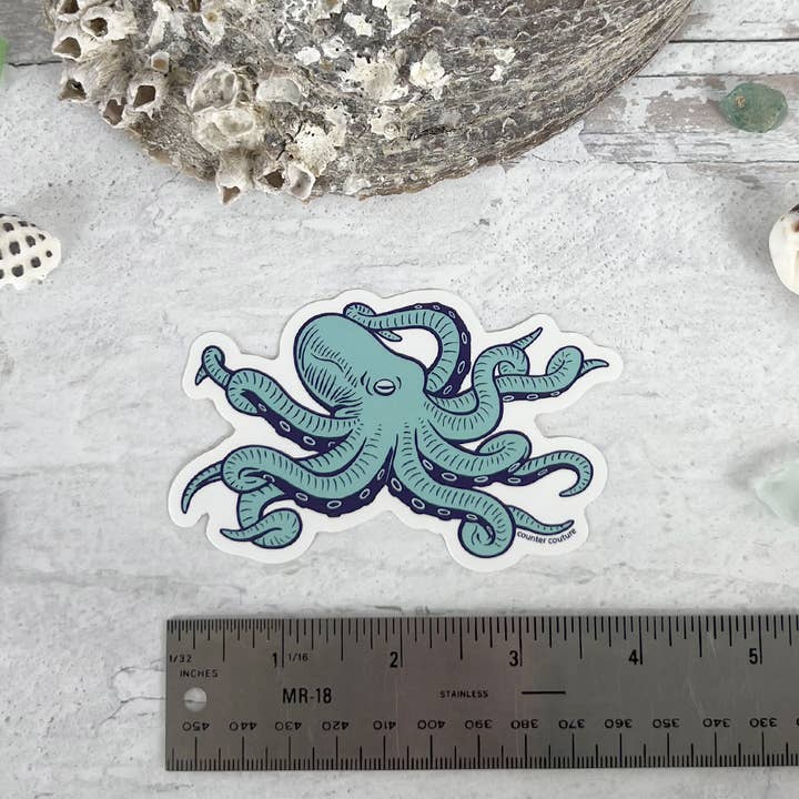 Counter Couture - Wholesale Sticker - Octopus Sticker | Marine Life | Decals | Gifts