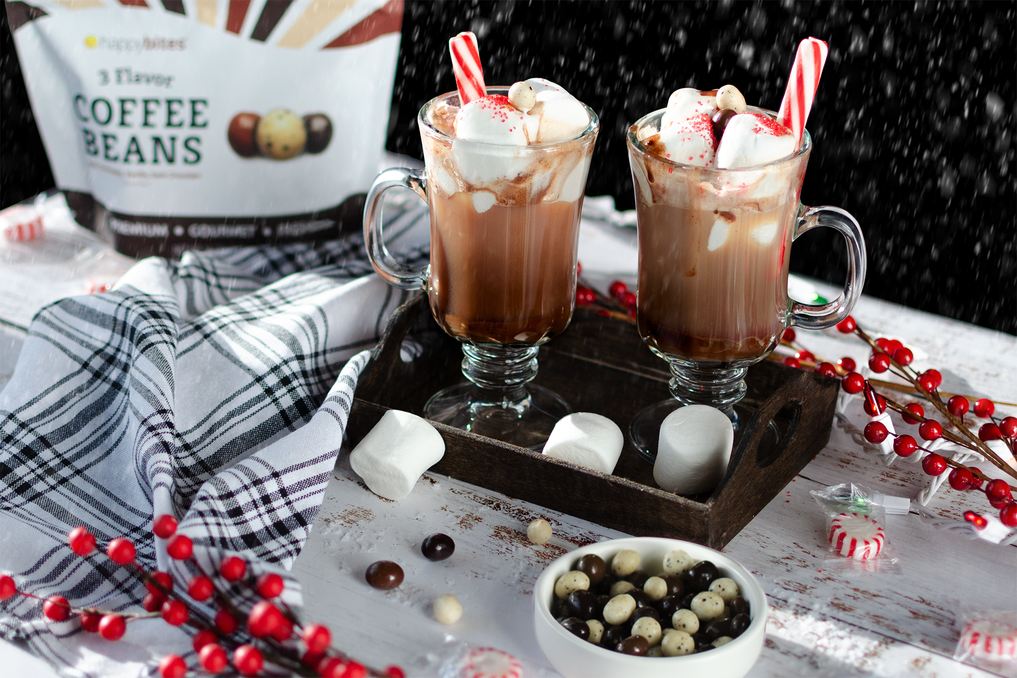 Eat Play Happy, Inc - Wholesale Chocolate Covered Sweets - Happy Bites 3 Flavor Covered Coffee Beans (16 oz)6