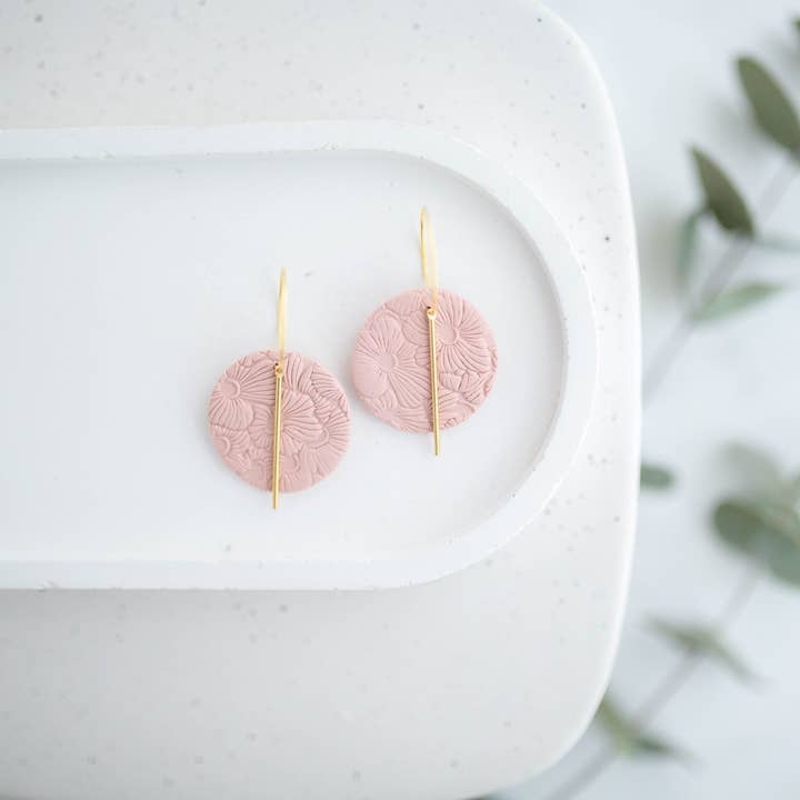 Hazel n Blue - Wholesale Dangle Earrings - Clay Earrings | Simple Circle Hoops | Spring Fling Collection2