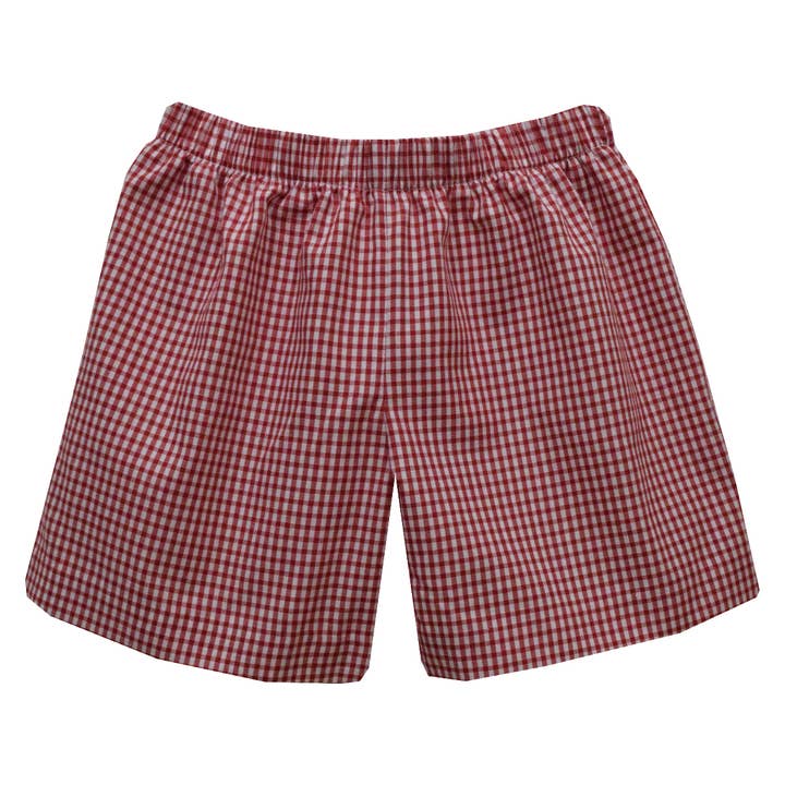 Vive La Fete - Wholesale Shorts - Kids - Red Check Boys Pull On Short